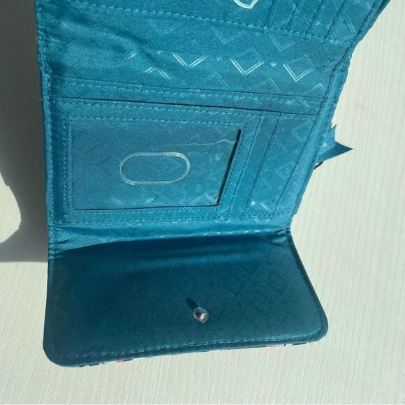 Vera Bradley Haymarket Paisley Jewel Cotton Euro Wallet - Picture 12 of 15